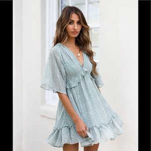 Ecowish Cheetah Print Flowy Dress Size Small